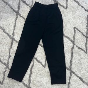 Courreges pleated wool trousers